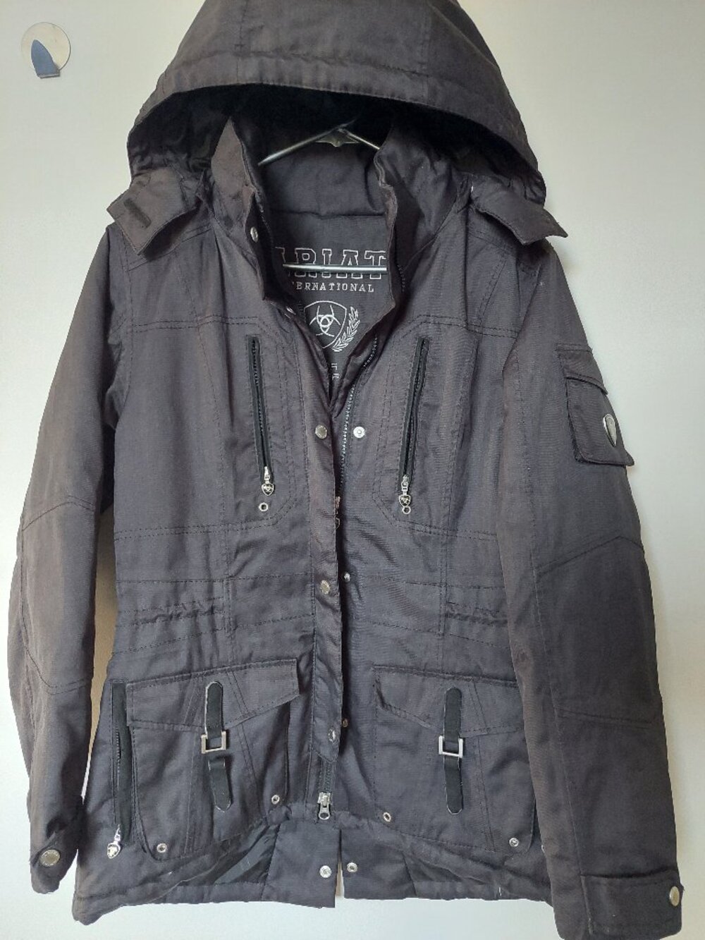 Ariat  Women's S Regent Insulated Parka For Riders Warm Dry Comfortable Black